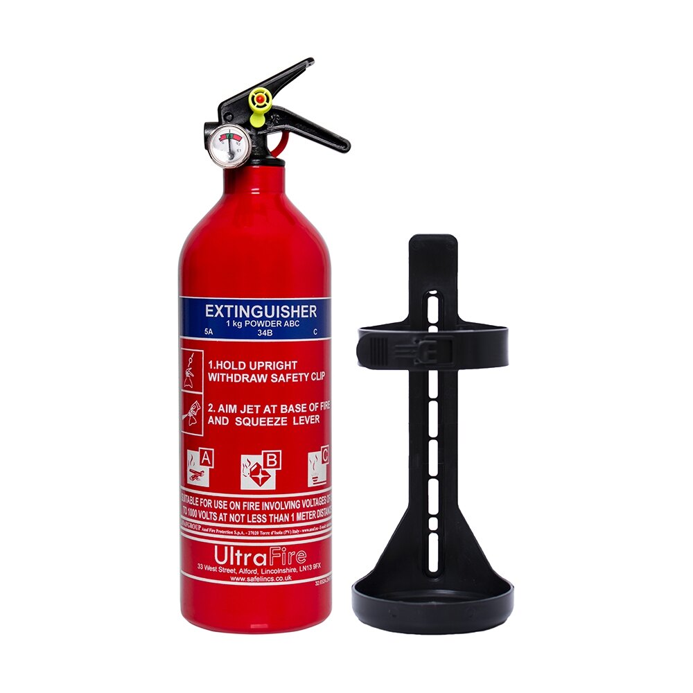 ULTRAFIRE 1KG ECONOMY POWDER FIRE EXTINGUISHER