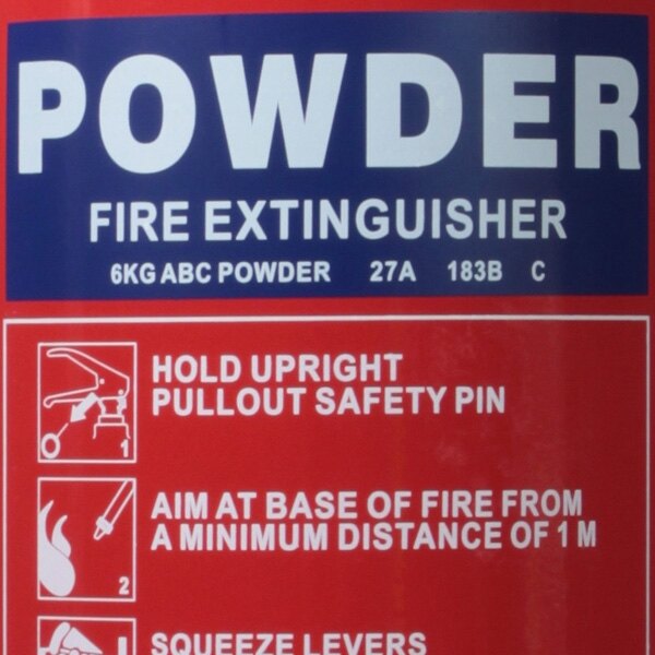 6kg Powder Fire Extinguisher Ultrafire Icert Scotland Ltd 5369