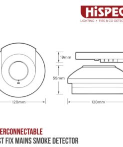 RADIO FREQUENCY LITHIUM BATTERY SMOKE DETECTOR WITH 10YR SEALED LITHIUM BATTERY